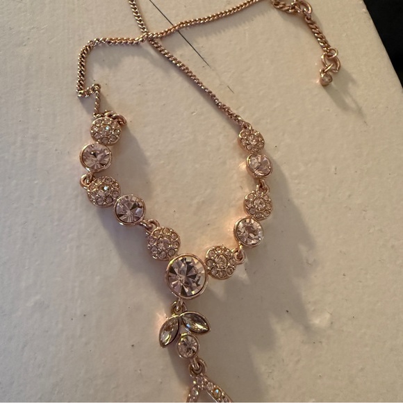 Givenchy Crystal Rose Gold Y-Necklace - Picture 5 of 6